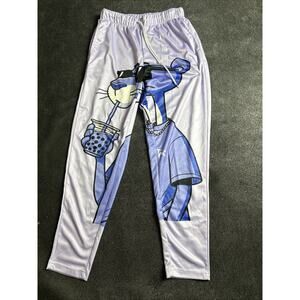 Pink Panther Sweats And Sweater Lot, Top And Bottom Purple And Blue Size Small